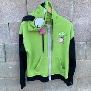 Invader Zim Nickelodeon Medium Full Zip Hoodie Official Hot Topic Jacket
